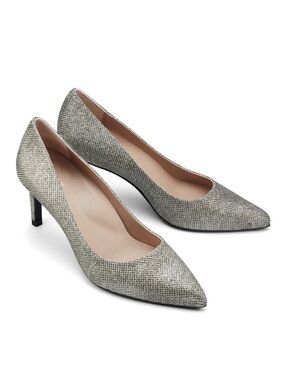 Inez Lola Heels in Gunmetal Woven size 8